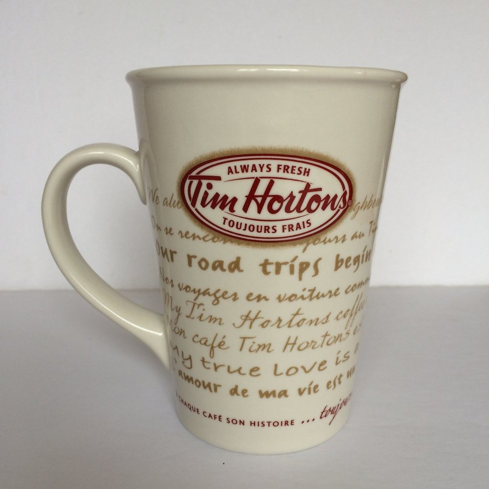 Tim Hortons Every Cup Tells A Story Coffee Mug Limited Edition #009 Bilingual